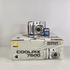 Nikon Digital Camera Coolpix 7600 7.1MP Silver Tested - In Box *Read*