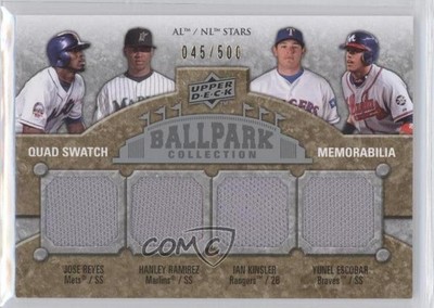 2009 Ballpark Collection Jose Reyes Hanley Ramirez Ian Kinsler Yunel Escobar 0s8