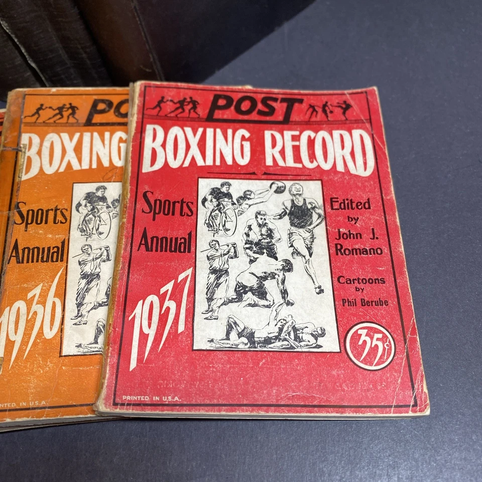 Boxing History: Everlast & Post Boxing Record - Lot of 8 (4 Hardcovers) / FKY Foto 3 de 4