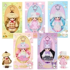 Sanrio Characters x Little Mimi 5 Type Figure Doll Keyring Korean Toy