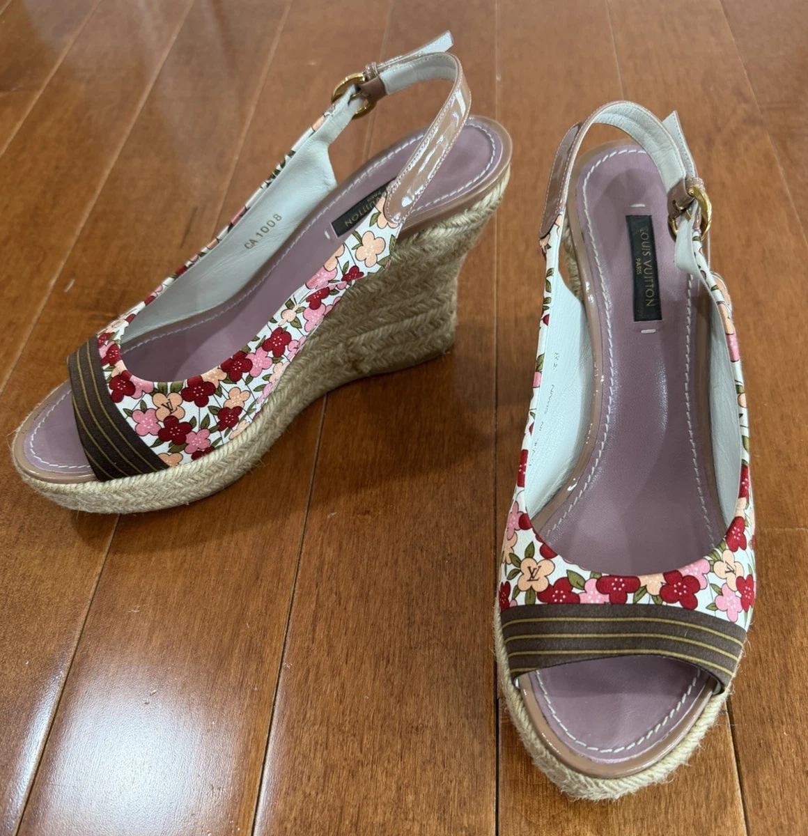 Louis Vuitton Floral Sandals for Women for sale | eBay