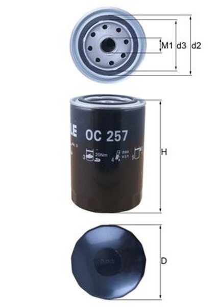 ÖLfilter Knecht OC 257 Langzeitfilter Anschraubfilter FüR Audi VW Passat A6 A4-image