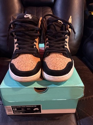 Size 12 - Nike Dunk Premium SB High Cork black hazelnut white noir