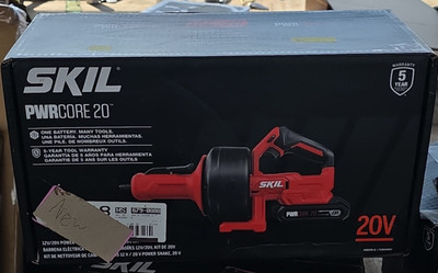 SKIL PWRCORE 20 Drain Snake 25 ft No Core 1/4 in 20V Cordless Tool