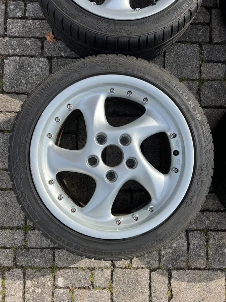 Reifensatz Porsche 991 996 Turbo Continental Winter M+S auf eMotion Felgen - Bild 3 von 4