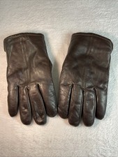 Grandoe Vintage Brown leather Sherpa Lined Gloves Unisex size L