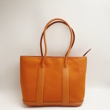 Hermes Pre-Owned Authentic Satchel Orange Canvas Free Tracked Shipping
