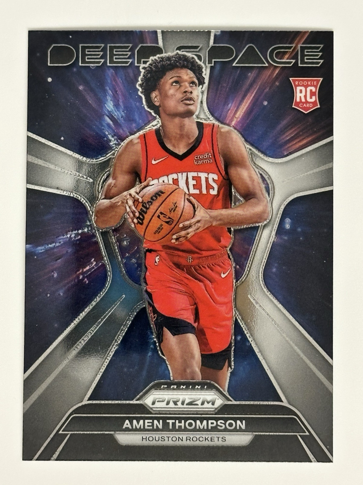 2023-24 Panini Prizm - Deep Space #4 Amen Thompson (RC)