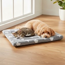Durable Machine Washable Dog Crate Pad - Cozy Reversible Mat for All Seasons
