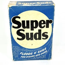 Vintage SUPER SUDS Box Soap -1 pound 7 ounces Colgate Palmolive Peet Unopened