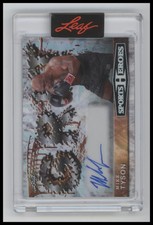2026 Leaf Super Sports Heroes - Grit Prismatic Gold Mike Tyson #/1 Auto #G-MT1
