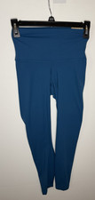 Nike Yoga Tight Fit High Rise 7/8 Leggings Women's Small Teal New Fast Shipping