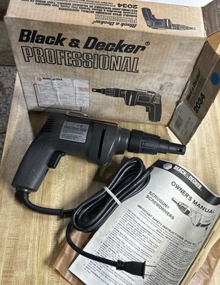 Black & Decker 2034 VSR Drywall Screwgun Screwdriver USA 0-4000 RPM NOS NEW