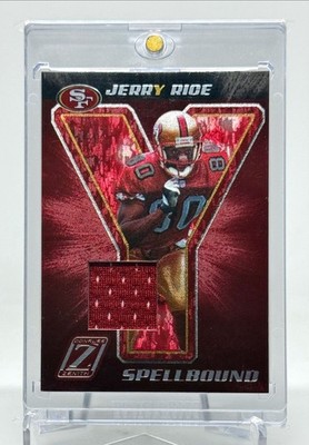 2005 Zenith Spellbound Game Worn Jersey  /250 Jerry Rice HOF San Francisco 49ers