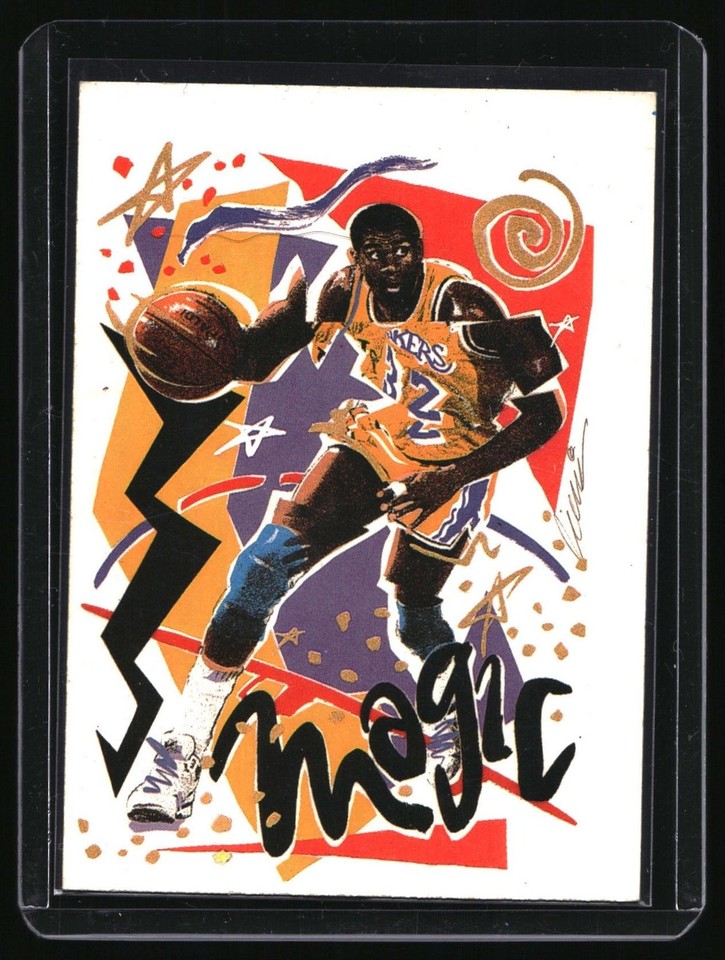 1990 -91 NBA Hoops #367 Magic Johnson (Illustrated by William Rieser) 1990-91 NBA Hoops #367 Magic Johnson (Illustrated by William Rieser)