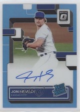 2022 Panini Donruss Optic Carolina Blue Prizm 8/35 Jon Heasley #RRS-JH Auto 8x7
