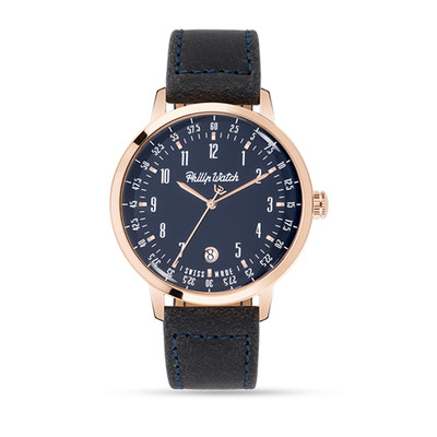 Philip Watch Grand Archive R8251598001 Quartz Men's Sport Watch 43mm Blue Dial