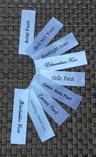 SEW ON PERSONALISED “SATIN” NAME LABELS - 7cm x 2cm