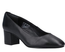 HUSH Puppis Black Anna Court Shoes