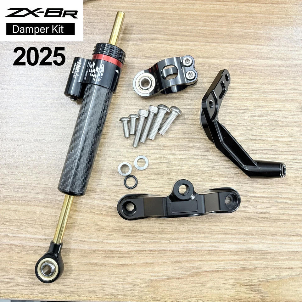 Kit estabilizador de dirección de motocicleta ZX6R 2013-2025 para Kawasaki Ninja ZX-6R 636 Foto 2 de 4
