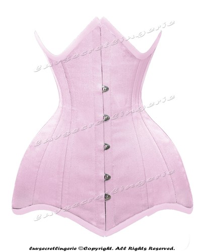 Heavy Duty 26 Double Steel Boned Waist Training Cotton Underbust Corset #8715-OT - Picture 35 of 50