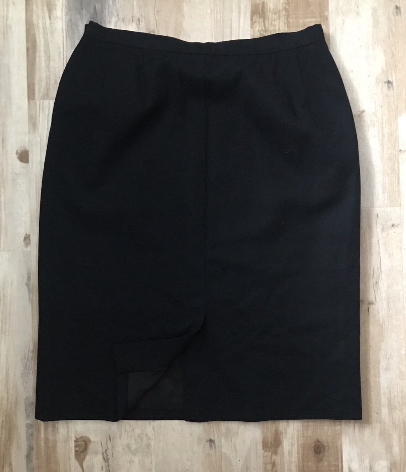 Vtg Pendleton Black Virgin Wool Lined Pencil Skir… - image 3