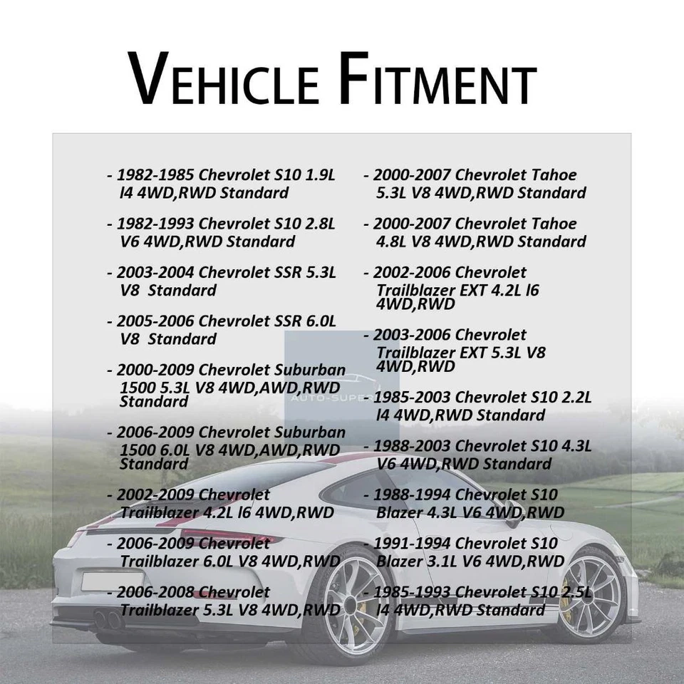 Rear Shaft All Joints U-Joints 2PCS For 1984 Chevrolet S10 Blazer 2.2L 4WD RWD - Image 2 of 4