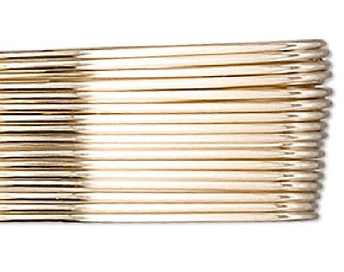 5 Feet 12KT Gold Filled 22 Gauge Half Hard Round Wrapping Wire - Picture 1 of 3