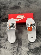 Men's Nike Benassi JDI Print "Just Do It" Black/White