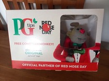 Original In BOX PG Tips Comedian Monkey No Tea Bags Red Nose Day Comic Relief 