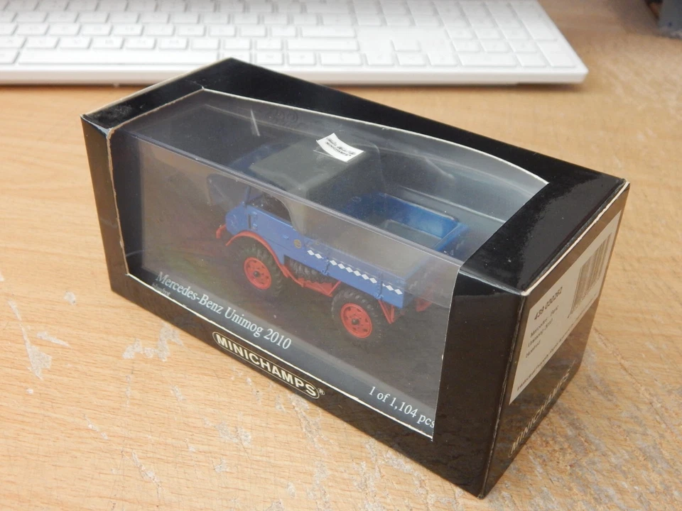 MINICHAMPS 1/43 UNIMOG 2010 1949 blue & red #439 030262, 1/1104 Boehringer - Image 4 of 4