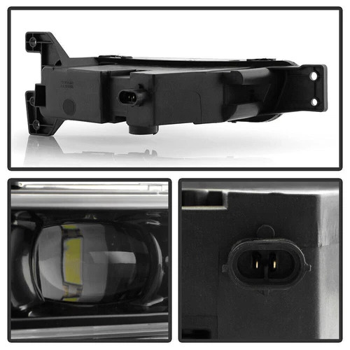 For 2017-2021 Jeep Grand Cherokee SRT LED Bumper Fog Lights Lamps Set Left+Right - Picture 7 of 20