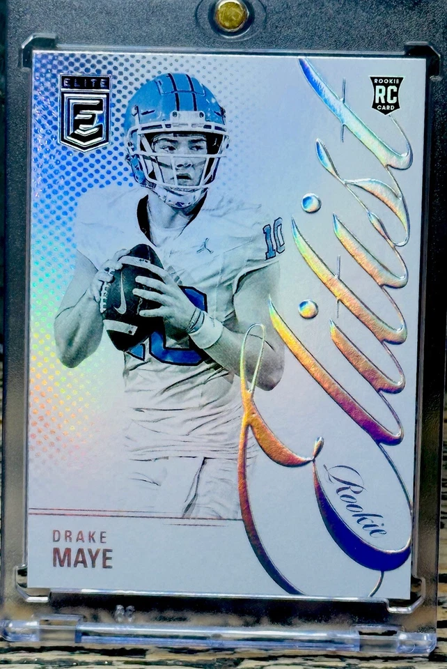 Drake Maye RARE ROOKIE RAINBOW FOIL REFRACTOR INVESTMENT SSP PANINI ROY MINT - Image 3 of 4