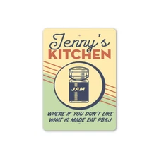 Custom kitchen Humor Metal Sign