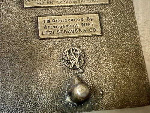 Levi's Strauss & Co Original Riveted Clothing Bergamot Vintage 1976 Belt Buckle - Picture 8 of 18
