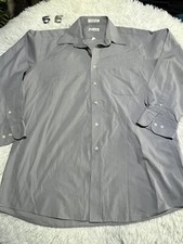 PIERRE CARDIN MENS FORMAL DRESS SHIRT 16 32/33 GRAY LONG SLEEVED