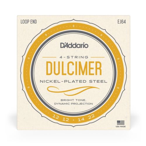 D'Addario Dulcimer Strings 5 Sets of 4-String 12-12-14-22 - Picture 2 of 5