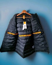 Timberland Long Puffer Gilet For Women In Black, Size L. Rrp £140.00