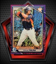 Miguel Palma *35/250* 2024 1st Bowman Chrome Purple #BCP-166 Houston Astros MLB