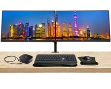 HP P24h G5 24 inch 1920 x 1080 FHD LCD Monitor, 2 Pack Bundle with HDMI, VGA