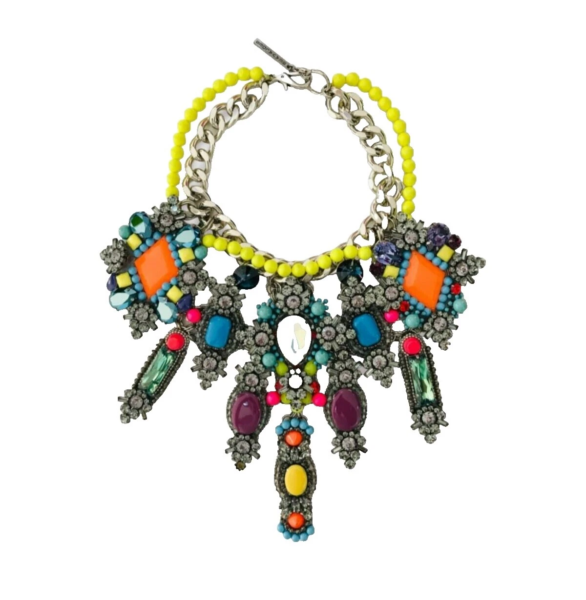 Cadena Bañado en Plata Cristal Moda Collares y Colgantes