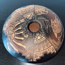 Reynold Begay Seed Pot Navajo Native American Hand Carved Sun Eagle Geometric