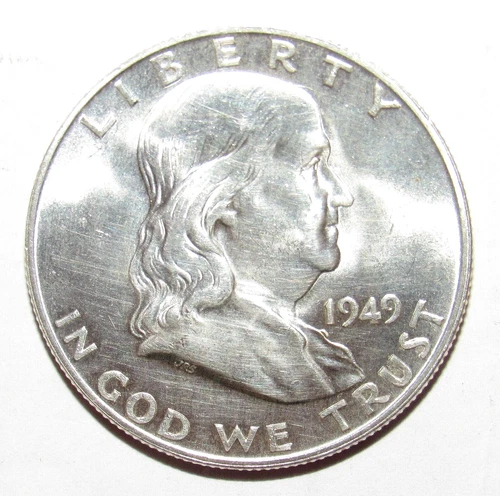 1949 D Franklin Half Dollar BU FULL BELL LINES FBL (P49)