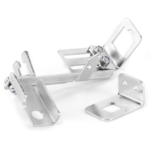 2pcs Throttle Cable Bracket Kickdown Chrome For BBC Holley REL - Picture 7 of 8