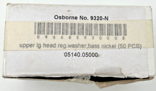 (46) LOXX OSBORNE 9320-N SOCKET W/ WASHER UPPER LARGE HEAD REGULAR BRASS NICKEL - Picture 21 of 22