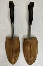 Vintage FLORSHEIM Cedar Wood Rochester Shoe Tree Stretcher Travel Tree Keepers 4