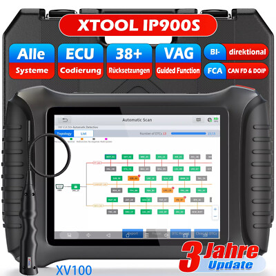 XTOOL IP900S XV100 Auslesegerät KFZ OBD2 Diagnosegerät Alle System ECU Coding DE