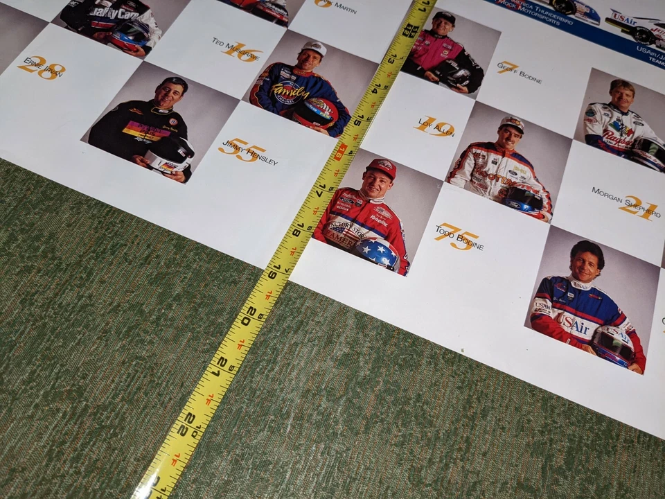 FORD - THE FASTEST OVAL IN RACING - 40TH THUNDERBIRD ANNIVERSARY POSTER - Image 4 of 4