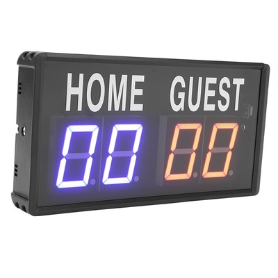 (EU Plug)Electronic Scoreboard Aluminum Alloy Remote Control 100 240V Digit MU