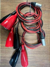 Vivax-Metrotech Direct Connect Leads with Large clips (Lot of 3)